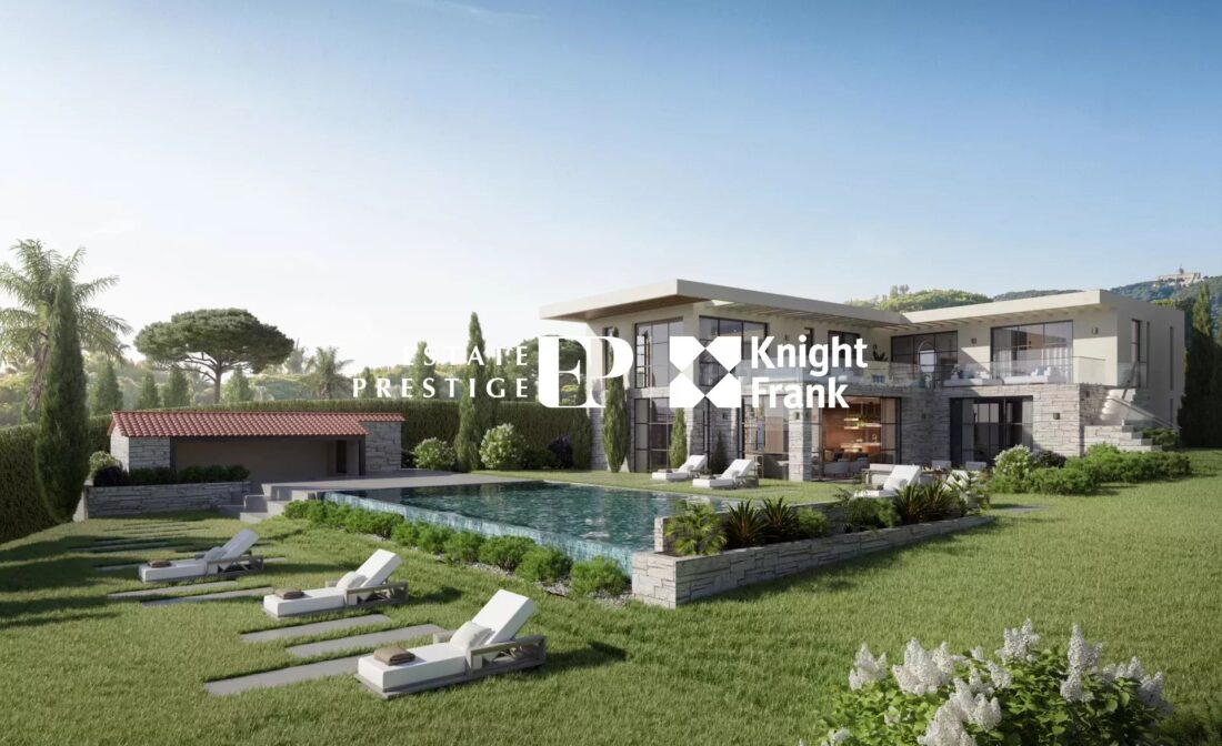 Super-Cannes – Villa contemporaine avec vue mer panoramique