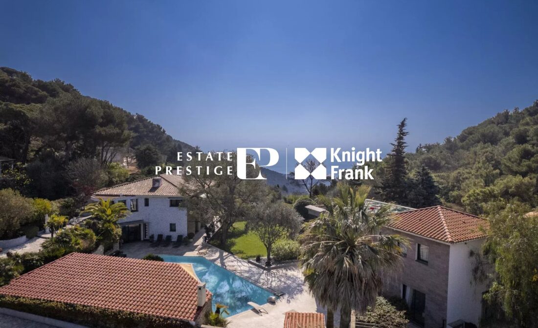 Èze – près de Monaco : Deux villas sur un parc paysager de 4 300 m²